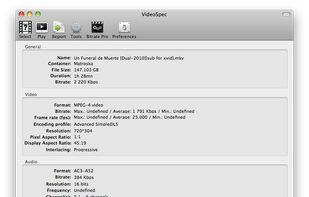 VideoSpec screenshot 1