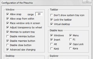 Configuration of The Pitaschio