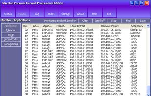 Filseclab Personal Firewall screenshot 1