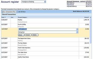 Categorizing a Payment on a Bill