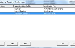 Associate your config file to a running application