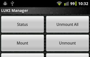 Luks manager screenshot 1