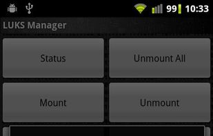 Luks manager screenshot 2