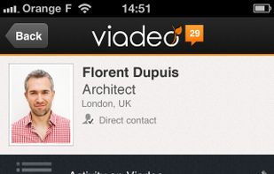 Viadeo screenshot 1
