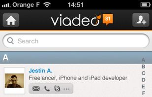 Viadeo screenshot 2