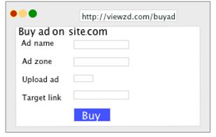 Advertiser buy & upload banner, automatically