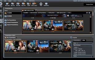 Drag-and-drop presentation building