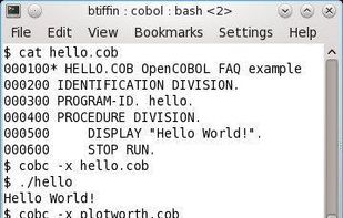 GnuCOBOL screenshot 1