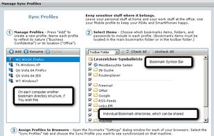 Manage Sync Profiles