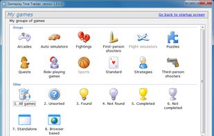 Application groups window