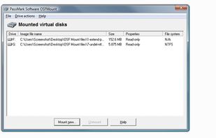 OSFMount screenshot 1