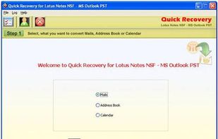 Lotus Notes NSF to Outlook PST screenshot 1