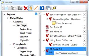 Organizing files, bookmarks, and notes with DiviFile