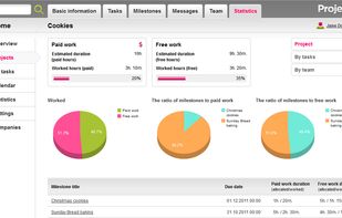 Project statistics - Projectial.com