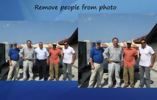 Remove objects from the photo