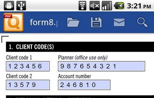 qPDF Notes to fill forms on Android