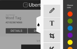 Screenshot editing feature