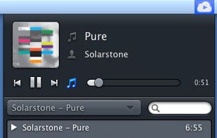 Simple and intuitive playlists. CloudPlay lives in your Mac's menu bar. Assign a hot key shortcut for quick access.