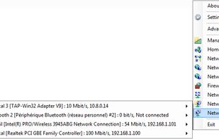 Overview of the GabNetStats context menu