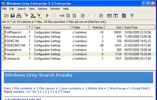 Windows Grep screenshot 1
