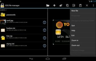 EDS (Encrypted Data Store) screenshot 1