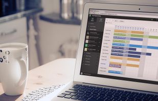 Hub Planner on a Laptop