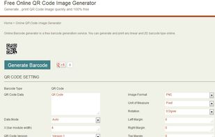 Online QR Code Image Generator screenshot 1