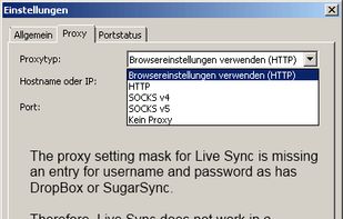 Not for proxy + password