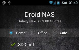 Droid NAS screenshot 1