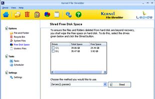 Kernel File Shredder screenshot 2