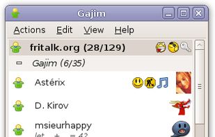 Gajim roster