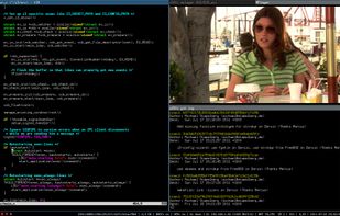 i3 with VIM, git, MPlayer, i3bar