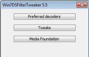 Win7DSFilterTweaker screenshot 3