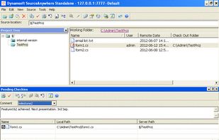 SourceAnywhere screenshot 1
