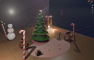 Full scene created with 3D-Agent in Blender. Tex-to-3D.