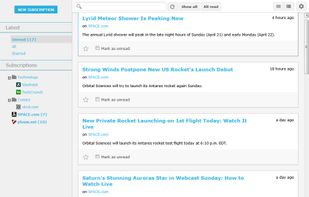 Sismics Reader screenshot 1