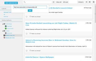 Sismics Reader screenshot 1