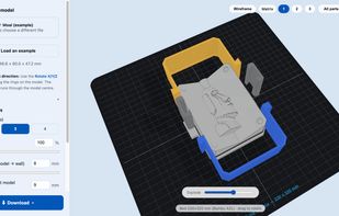 Plaster mold generator: splits your model into a multi-part printable mold box for plaster or concrete casting.