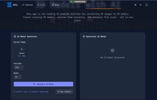 home screen for 3dly