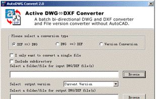 AutoDWG DWG DXF Converter screenshot 1