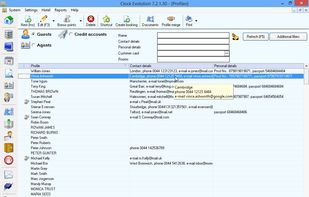 Customer profiles screen