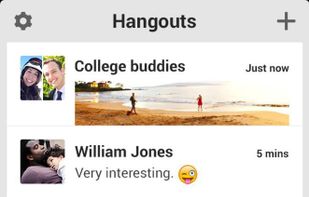 Hangouts screenshot 2