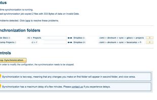 Sync status for each pairing