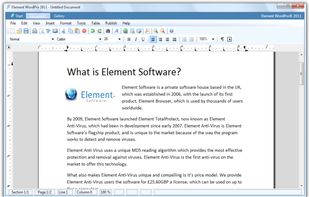 Element WordPro screenshot 1