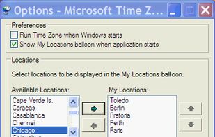 Microsoft Time Zone screenshot 1