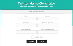 Twitter Name Generator
