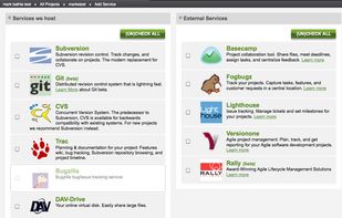 Git, Subversion, Trac, Bugzilla, Rally, etc