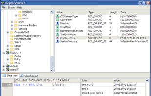 RegistryViewer screenshot 1