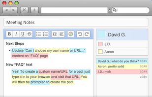 Etherpad (by Appjet) screenshot 1