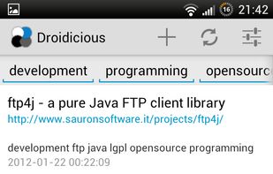 Droidicious screenshot 2
